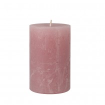 BOUGIE PILIER CIRE RUSTIQUE 8X6CM 25H ROSE ANTIQUE