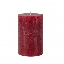 BOUGIE PILIER CIRE RUSTIQUE 8X6CM 25H ROUGE