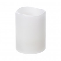 BOUGIE PILIER LED BLANC CHAUD 6H 5X6.5CM BLANC