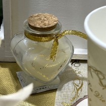 BOUGIE POT VERRE CUR LA VIE EST BELLE 5.5X4X7CM