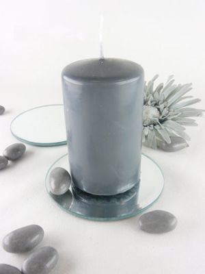 BOUGIE SÉCURITÉ GRIS 7H 60 x 40 MM