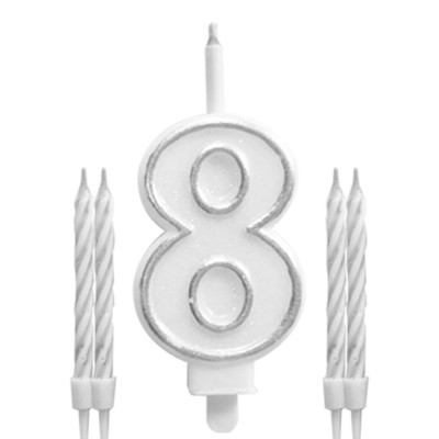 BOUGIES MAGIQUES CHIFFRE 8