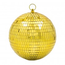 BOULE À FACETTES MIROIR DISCO 20CM OR