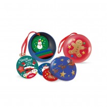 BOULE MÉTAL NOËL CHOCOLAT 30G