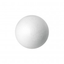 BOULE POLYSTYRÈNE 6CM BLANC