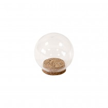 BOULE VERRE OUVERTURE 38MM SUPPORT LIÈGE 6.5CM