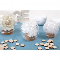 BOULE VERRE OUVERTURE 38MM SUPPORT LIÈGE 6.5CM