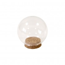 BOULE VERRE OUVERTURE 45MM SUPPORT LIÈGE 8CM