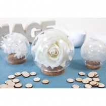 BOULE VERRE OUVERTURE 45MM SUPPORT LIÈGE 8CM