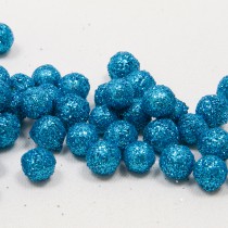 BOULES DÉCO PAILLETÉES 8MM 10G BLEU