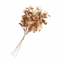 BOUQUET 3 BRANCHES MONNAIE PAPE 15X10X50CM OR