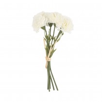 BOUQUET 6 TIGES ILLET ARTIFICIEL 30CM BLANC