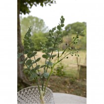 BOUQUET ARTIFICIEL EUCALYPTUS BAIES 6 TIGES 40CM