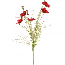 BOUQUET ARTIFICIEL FLEURS DES CHAMPS 55CM ROUGE