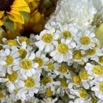 BOUQUET MARGUERITES ARTIFICIELLES 27CM BLANC