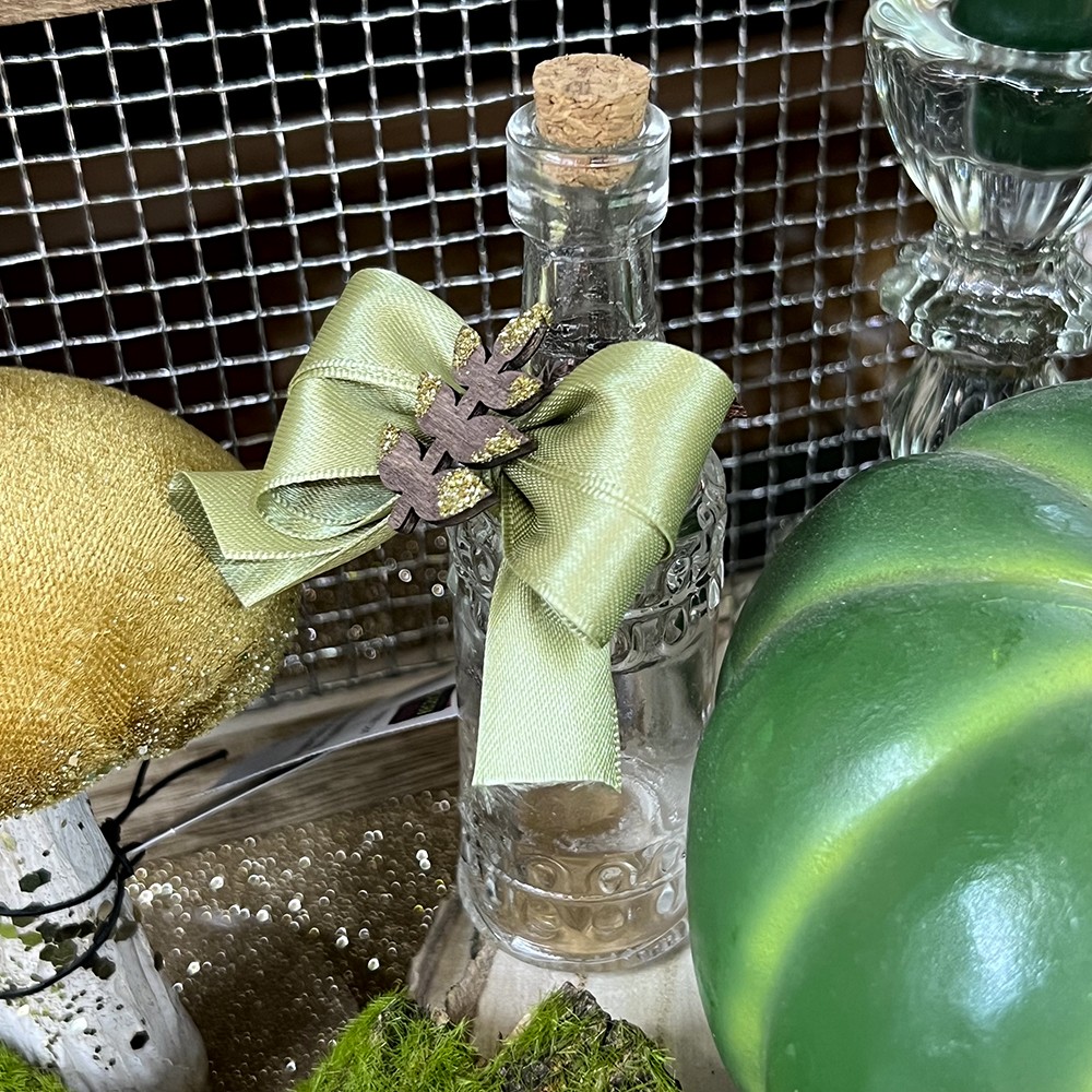 Petite bouteille en verre avec faveur de mariage de bouchon de liège –  cadeauxnicnac