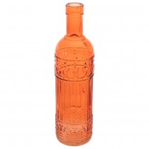 BOUTEILLE VERRE DÉCORATIVE 25CM TANGERINE