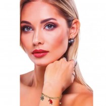 BRACELET FANTAISIE CHAINE MÉTAL FIGURINE A NOËL