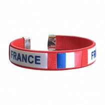 BRACELET SUPPORTER ÉQUIPE FRANCE 6.2CM