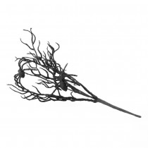 BRANCHE ARTIFICIELLE ARAIGNÉE 32CM NOIR PAILLETÉ