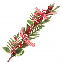 BRANCHE FEUILLAGE CANDY STRIPES BAIES 15X7X80CM