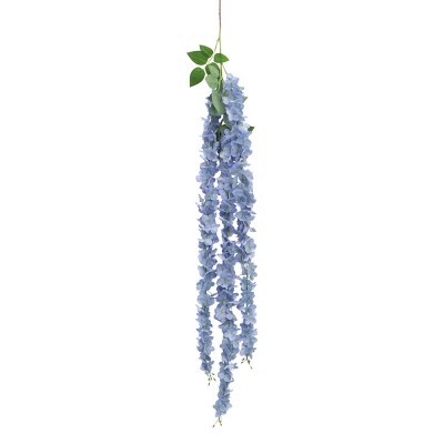 BRANCHE FLEURS HORTENSIA ARTIFICIEL 170CM BLEU