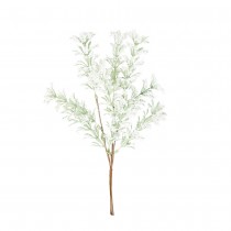 BRANCHE SAPIN NEIGE PAILLETTES IRISÉES 28CM VERT