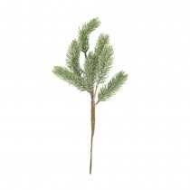 BRANCHE SAPIN NEIGE PAILLETTES IRISÉES 35CM VERT