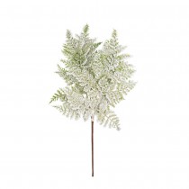 BRANCHE SAPIN NEIGE PAILLETTES IRISÉES 42CM VERT