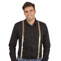 BRETELLES SEQUINS OR
