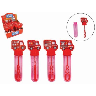 BULLE DE SAVON POMPIER 35ML 14CM ROUGE