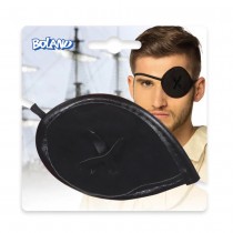 CACHE-?\'IL NOIR COUTURE CROIX PIRATE ADULTE