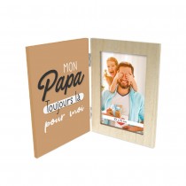 CADRE PHOTO BOIS MON PAPA TOUJOURS LÀ POUR MOI