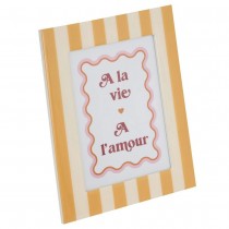 CADRE PHOTO BOIS RAYURES VERTICALES 13X18CM