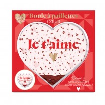 CADRE PHOTO CŒUR 3D AMOUR CONFETTIS ROUGE 10X9X3CM