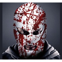 CAGOULE POLYESTER BLANC PROJECTIONS SANG ADULTE