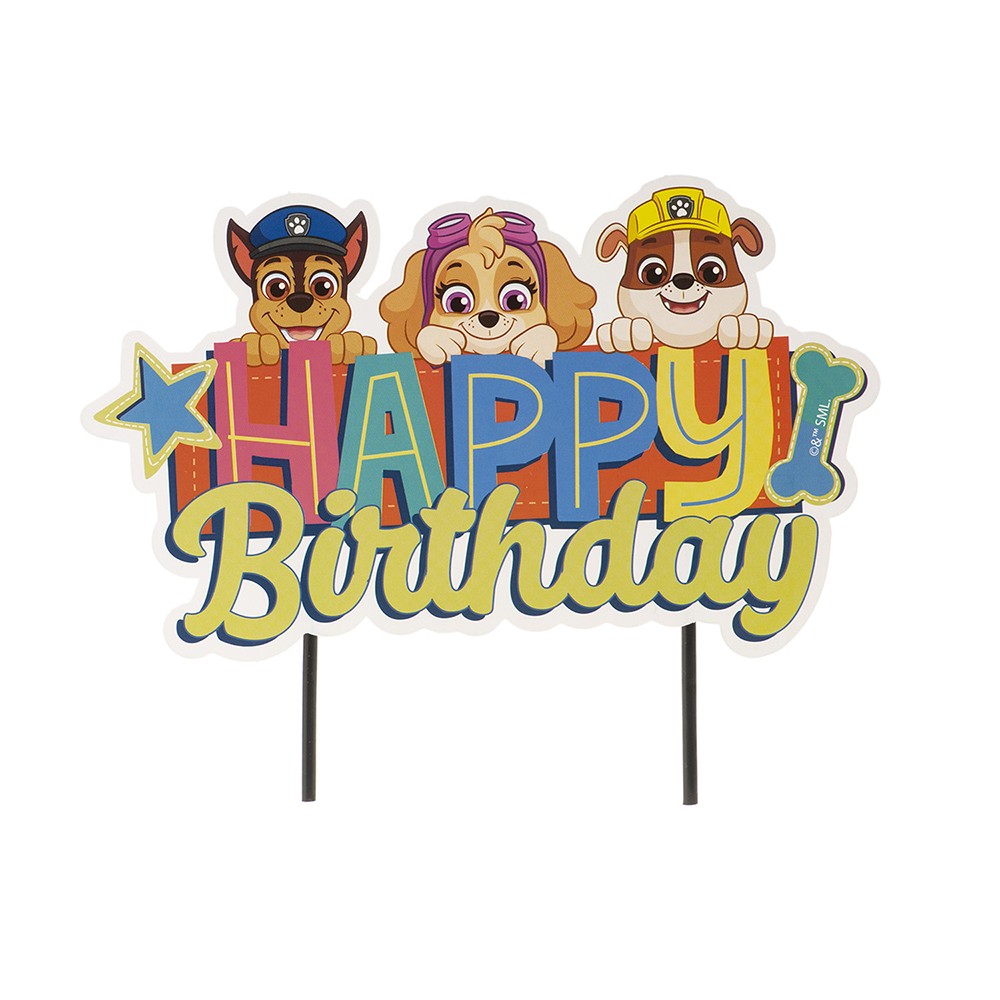 CAKE TOPPER 3D THEME PAT PATROUILLE - CHIFFRE OU LETTRE - Nae & Moi