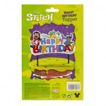 CAKE TOPPERS PAPIER ANNIVERRSAIRE STITCH 13X16.5CM