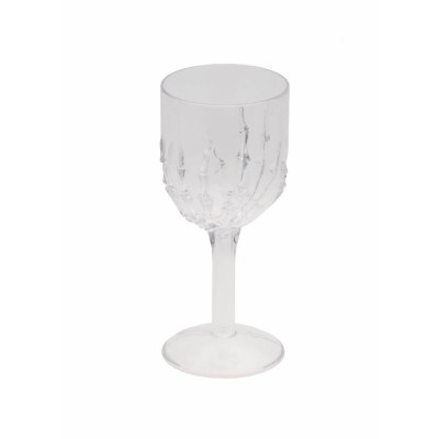 CALICE MAIN SQUELETTE 7.5X17.5CM TRANSPARENT