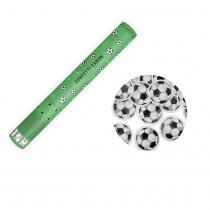 CANON À CONFETTIS FOOTBALL BALLON 40CM BLANC