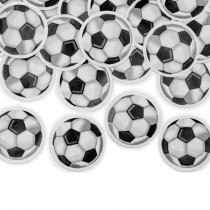 CANON À CONFETTIS FOOTBALL BALLON 40CM BLANC
