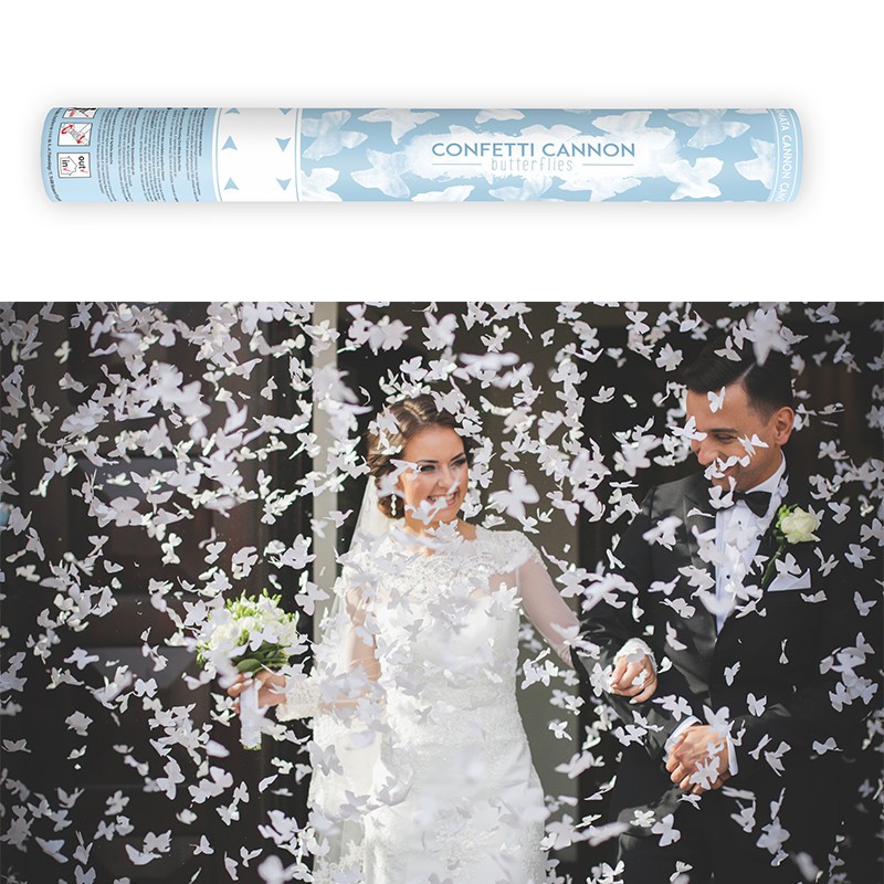 Canon Confettis Papillons Mariage