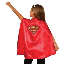 CAPE + SERRE-TÊTE SUPERGIRL ENFANT