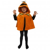 CAPE PONCHO CITROUILLE JACK O\'LANTERN ORANGE BÉBÉ