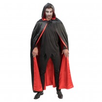 CAPE REVERSIBLE CAPUCHE SATIN 150CM ADULTE