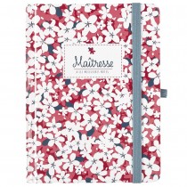 CARNET NOTES MERCI ANNÉE 46 PAGES A6 ROUGE