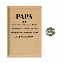 CARTE ET PINS SUPER PAPA