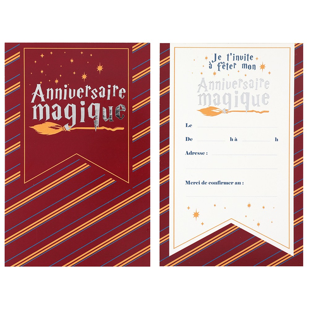 Invitation anniversaire Magie - Carte anniversaire magicien