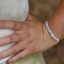 CARTON BRACELET DEMANDE MARRAINE 8.5CM ROSE