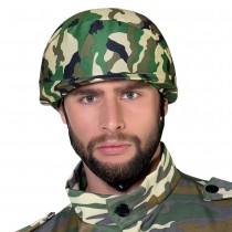 CASQUE MILITAIRE CAMOUFLAGE RÉGLABLE ADULTE